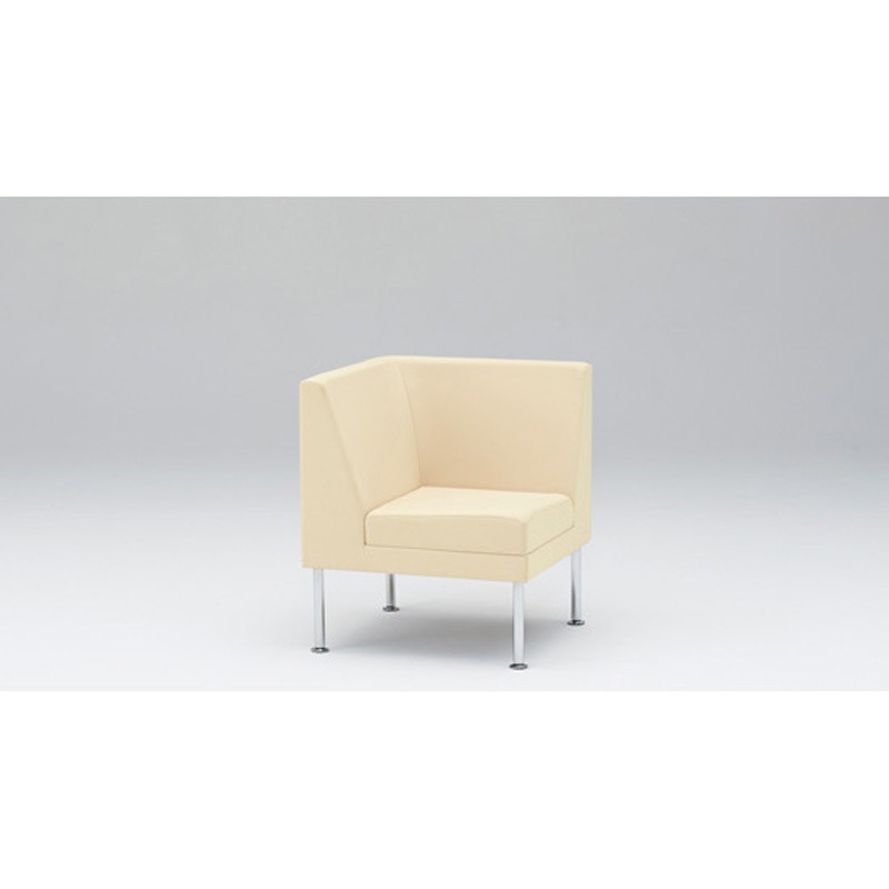 LUK-61C-SK9 ロビーチェアUK コーナーチェア 張地C<配送時組立サービス付> イトーキ 高さ760mm幅645mm奥行645mm  LUK-61C-SK9