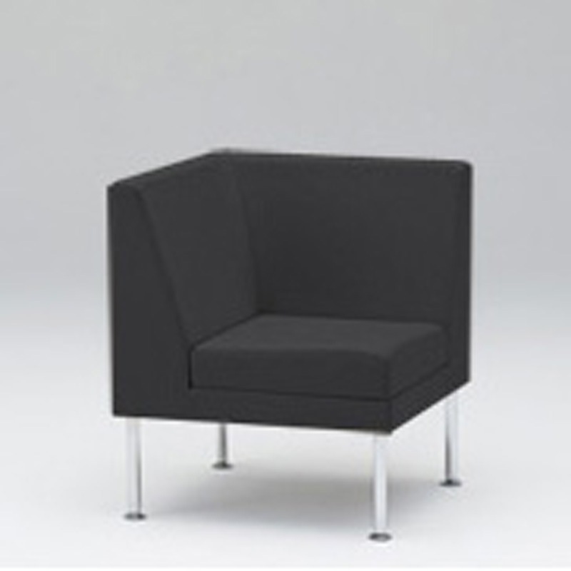 LUK-61C-ST1 ロビーチェアUK コーナーチェア 張地C<配送時組立サービス付> イトーキ 高さ760mm幅645mm奥行645mm  LUK-61C-ST1