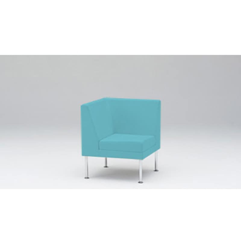 LUK-61DL-SS4 ロビーチェアUK コーナーチェア 張地DL<配送時組立サービス付> イトーキ 高さ760mm幅645mm奥行645mm  LUK-61DL-SS4