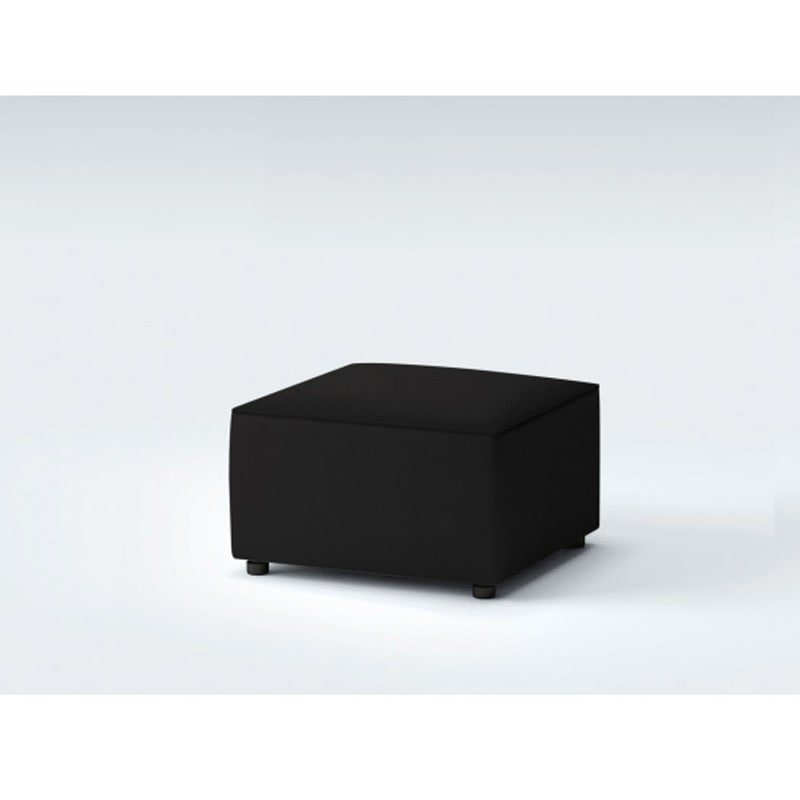 LSW-507PS-T1 ワイドソファOS スツール W700 張地PS<配送時組立サービス付> イトーキ ブラック色 高さ410mm  LSW-507PS-T1