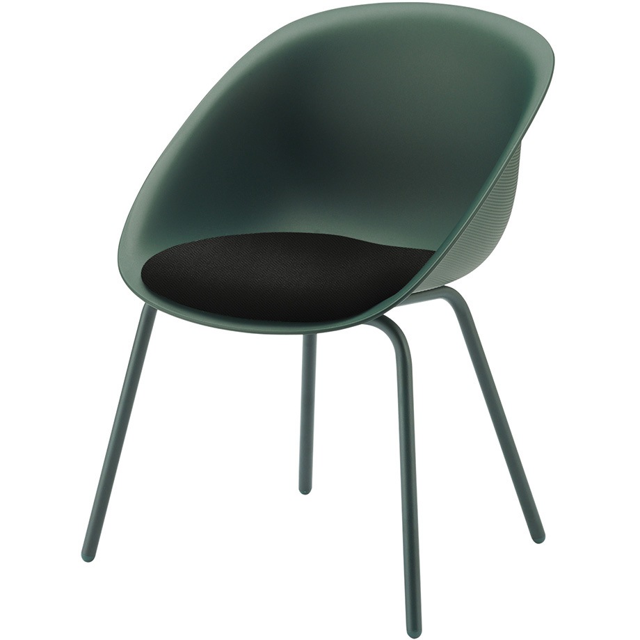 KLD-955PV-G2T1 ワンチェア スチール4本脚 座クッション 張地PV<配送時組立サービス付> イトーキ 質量5.1kg 高さ770mm幅580mm奥行560mm  KLD-955PV-G2T1 26,995円