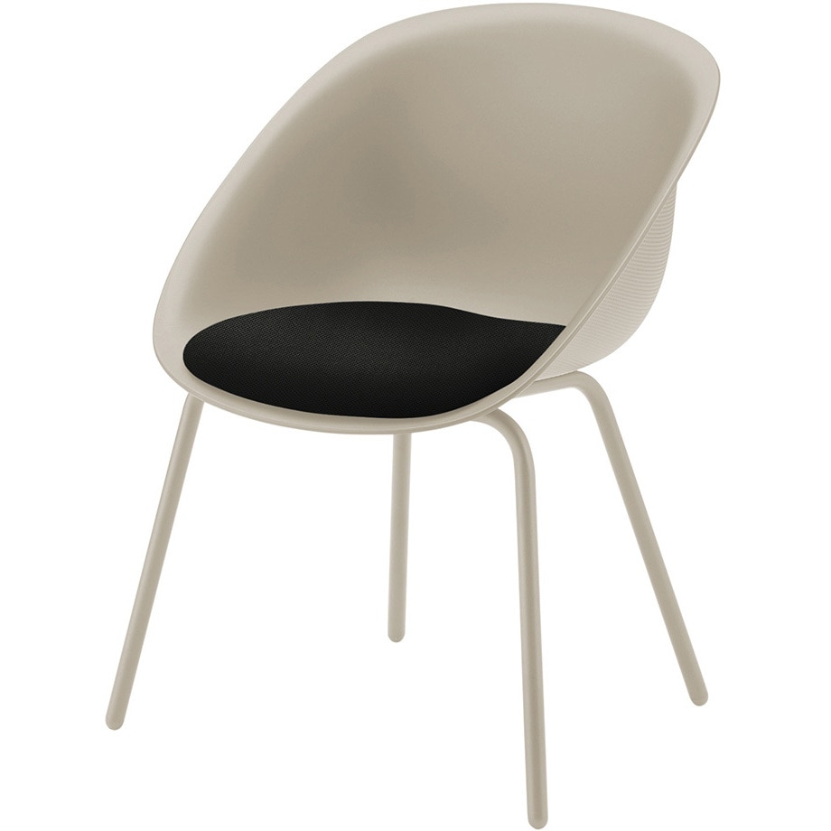 KLD-955PV-H9T1 ワンチェア スチール4本脚 座クッション 張地PV<配送時組立サービス付> イトーキ 質量5.1kg 高さ770mm幅580mm奥行560mm  KLD-955PV-H9T1