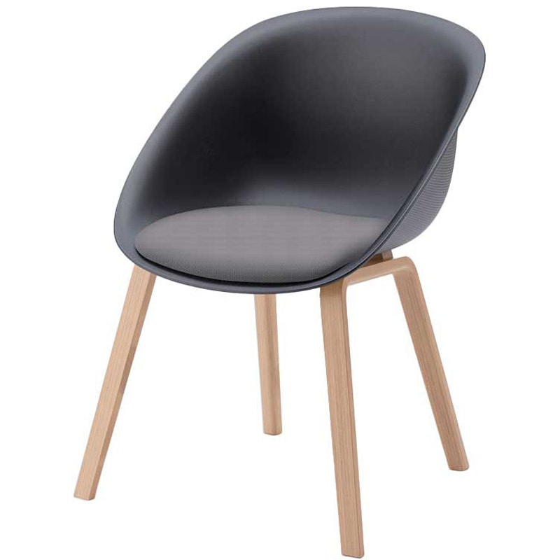 KLD954PV-C3W623 ワンチェア 木脚 座クッション 張地PV<配送時組立サービス付> 1台 イトーキ 【通販モノタロウ】