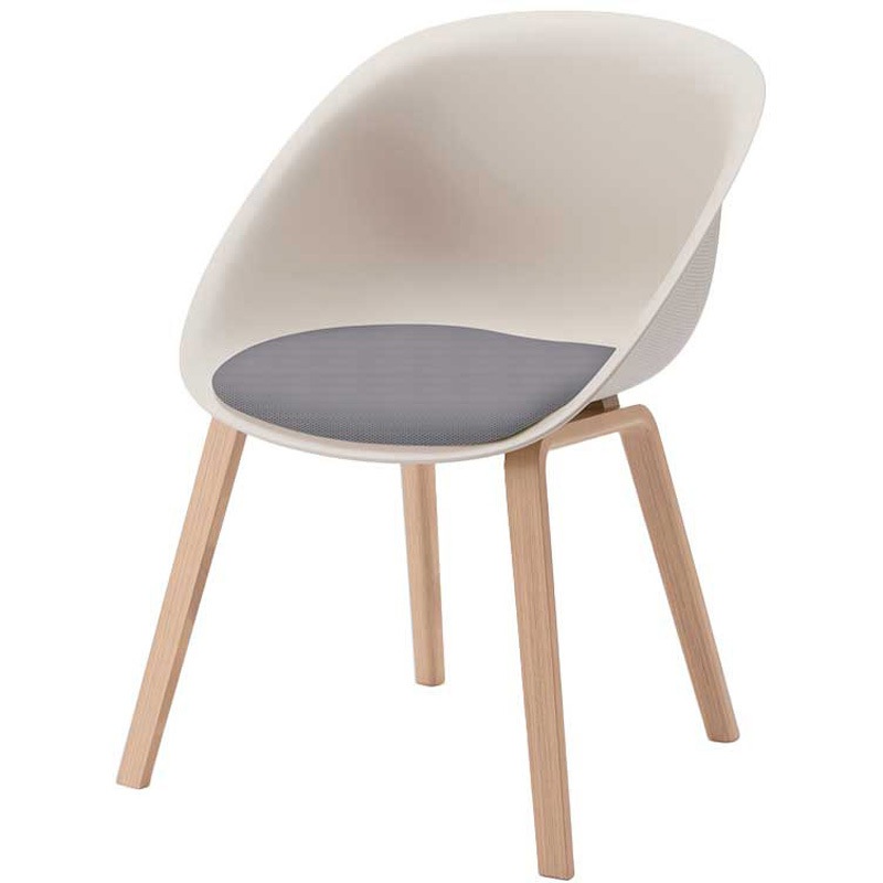 KLD954PV-H9W623 ワンチェア 木脚 座クッション 張地PV<配送時組立サービス付> 1台 イトーキ 【通販モノタロウ】