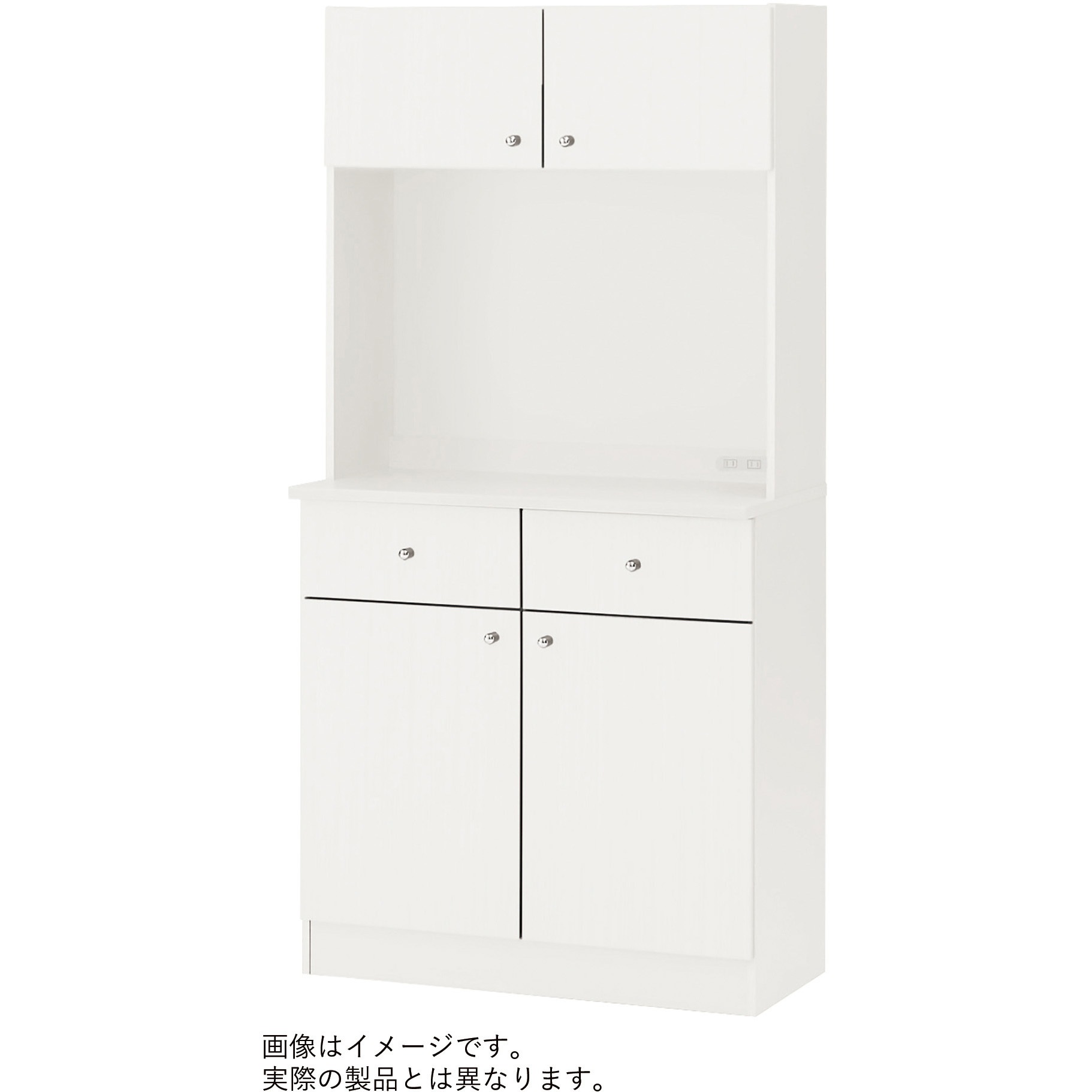 HAK-618AWN-W9 木製キッチンキャビネット ハイタイプ W600<配送時組立サービス付> イトーキ ホワイト色 高さ1800mm奥行440mm  HAK-618AWN-W9