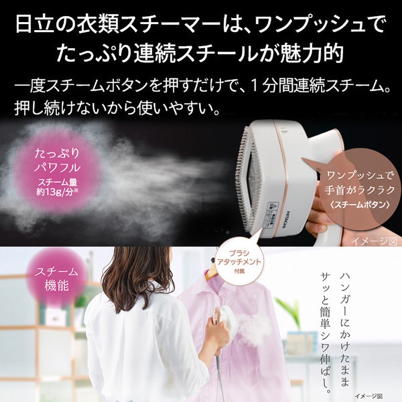 CSI-RX3(W) 衣類スチームアイロン 1台 日立 【通販モノタロウ】