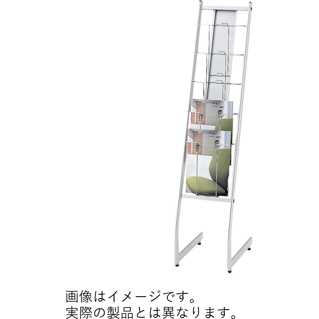 VBCV-011NB-W9 VBパンフレットスタンド 1列<配送時組立サービス付> イトーキ ホワイト色 幅266mm奥行400mm高さ1200mm  VBCV-011NB-W9 32,487円