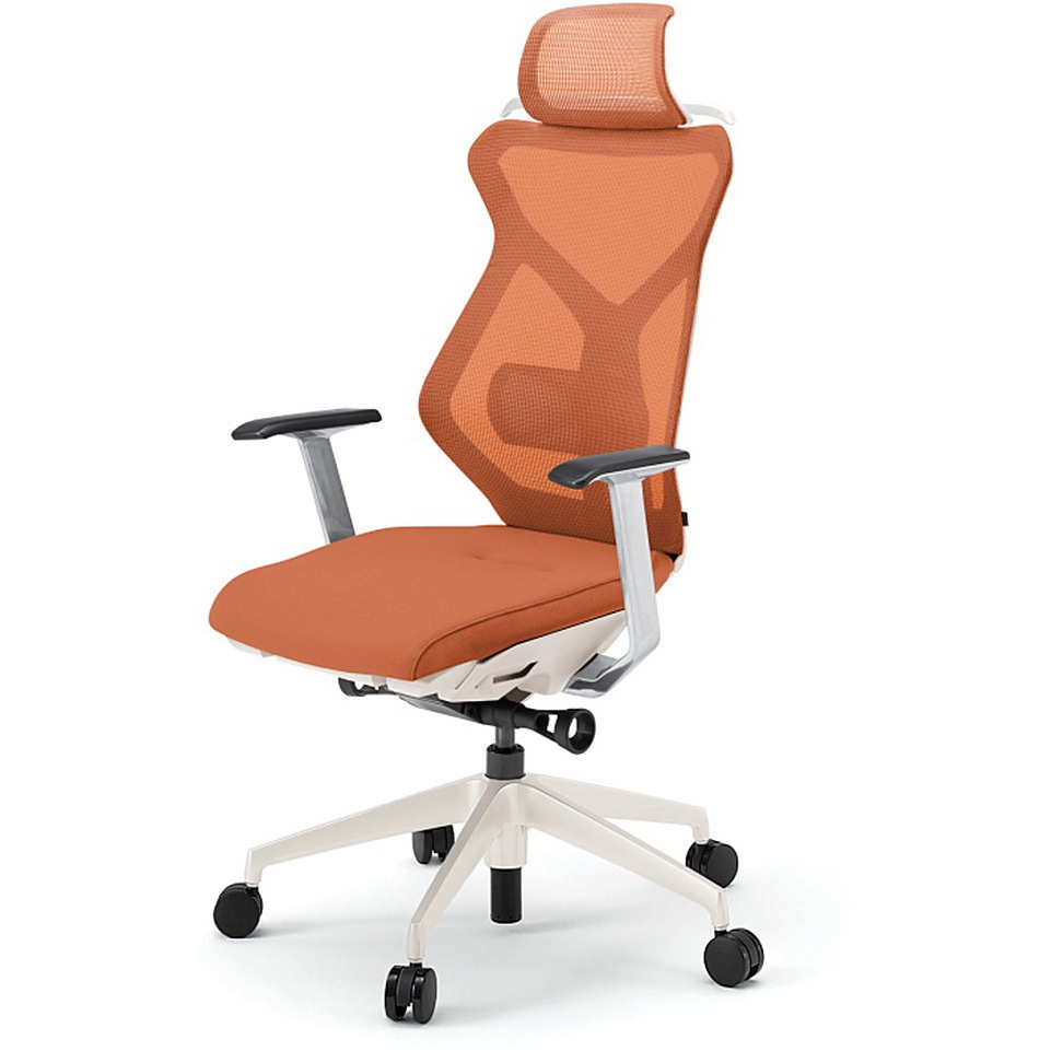 KG-355JVH1-WWD3 セクアチェア エクストラハイバック 固定肘 ハンガー付 樹脂脚<配送時組立サービス付> 1台 イトーキ 【通販モノタロウ】 109,890円