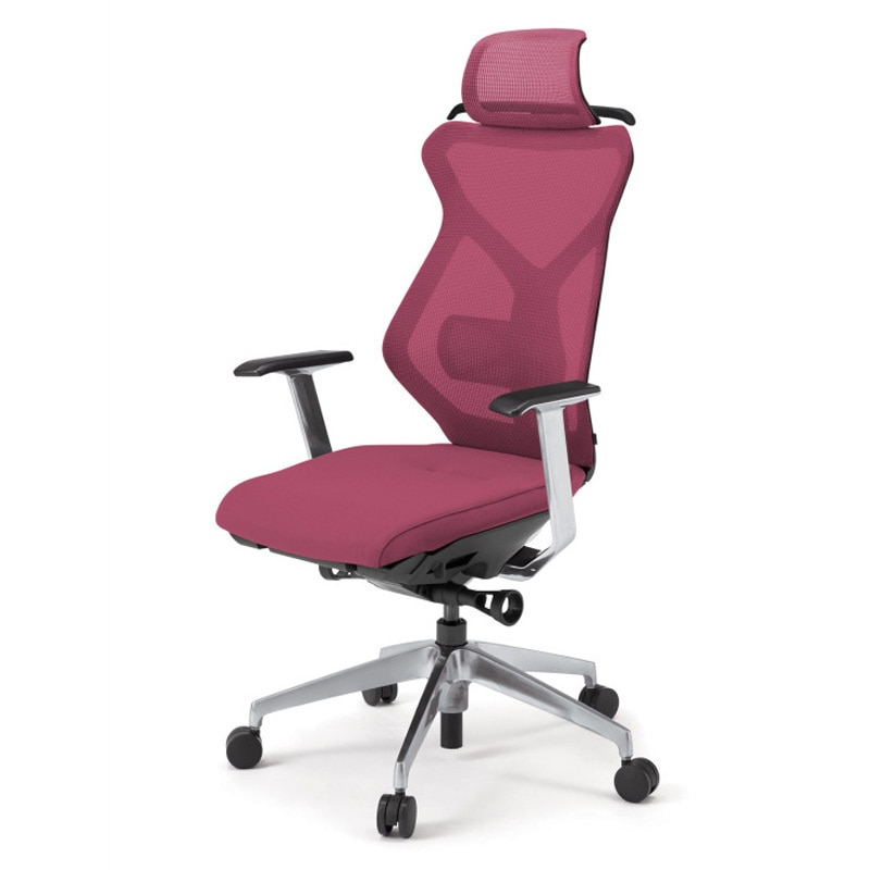 KG-355JVH1-ZTM4 セクアチェア エクストラハイバック 固定肘 ハンガー付 アルミミラー脚<配送時組立サービス付> 1台 イトーキ 【通販モノタロウ】