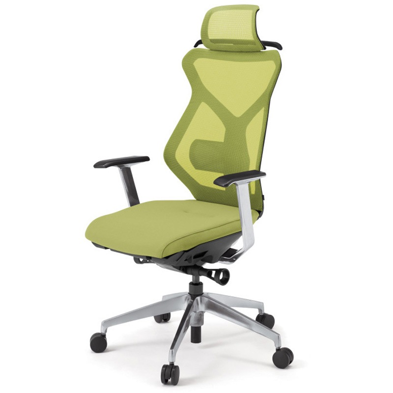 KG-355JVH1-ZTQ6 セクアチェア エクストラハイバック 固定肘 ハンガー付 アルミミラー脚<配送時組立サービス付> 1台 イトーキ 【通販モノタロウ】