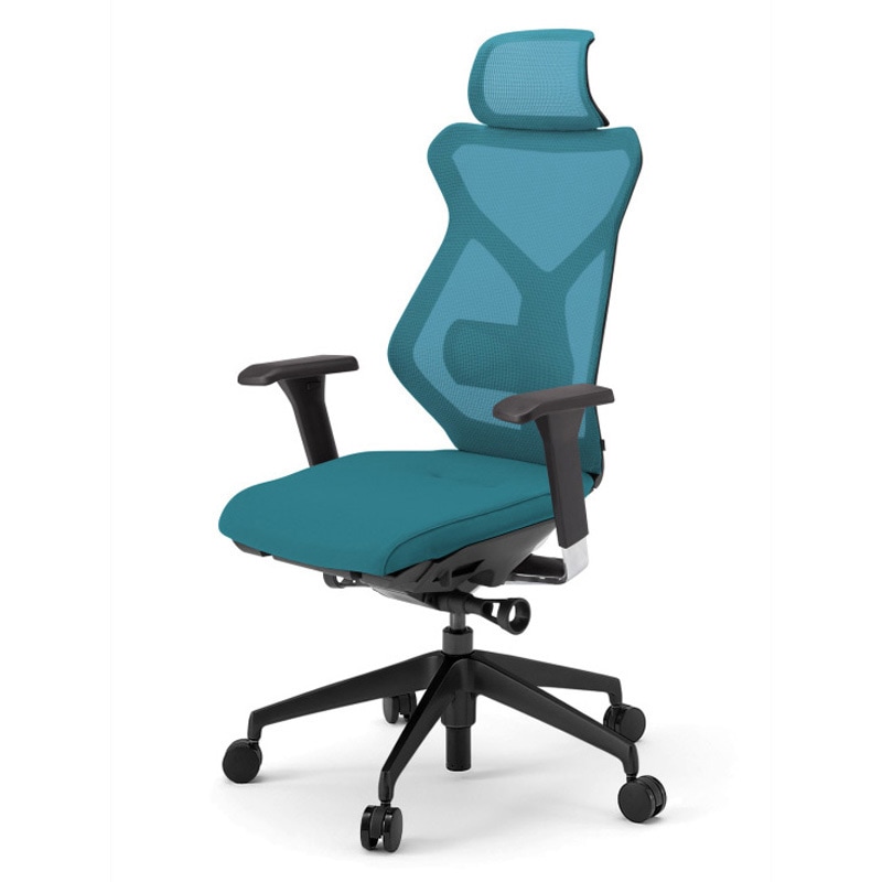 KG-357JV1-TTA3 セクアチェア エクストラハイバック 可動肘付 樹脂脚<配送時組立サービス付> イトーキ ホワイト 高さ1195mm幅660mm奥行555mm  KG-357JV1-TTA3