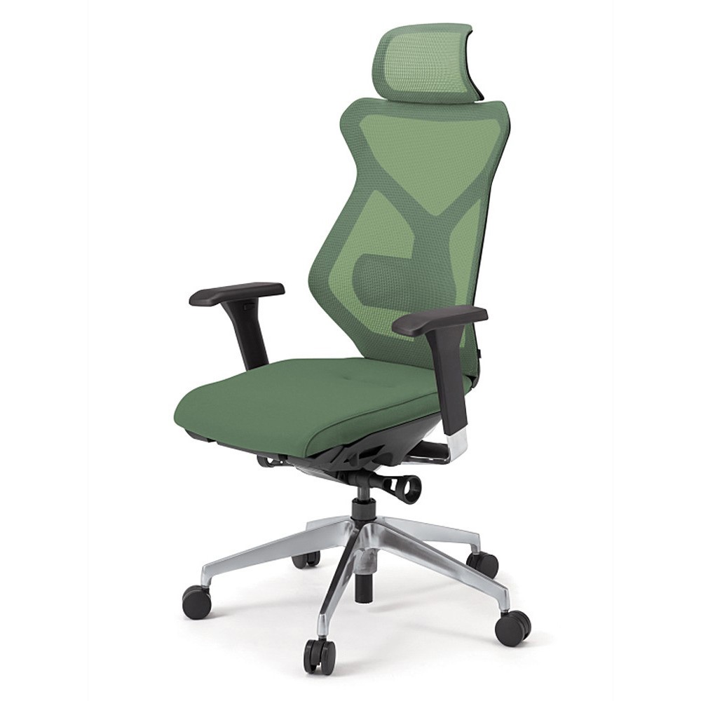 KG-357JV1-ZTQ2 セクアチェア エクストラハイバック 可動肘付 アルミミラー脚<配送時組立サービス付> 1台 イトーキ 【通販モノタロウ】