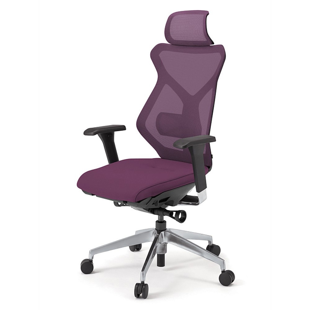 KG-357JV1-ZTX7 セクアチェア エクストラハイバック 可動肘付 アルミミラー脚<配送時組立サービス付> 1台 イトーキ 【通販モノタロウ】