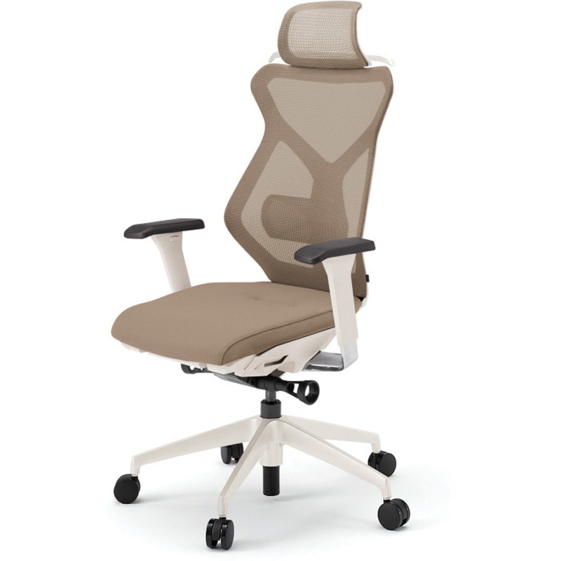 KG-357JVH1-WWY3 セクアチェア エクストラハイバック 可動肘 ハンガー付 樹脂脚<配送時組立サービス付> イトーキ ホワイト 高さ1195mm幅660mm奥行555mm  KG-357JVH1-WWY3 199,800円