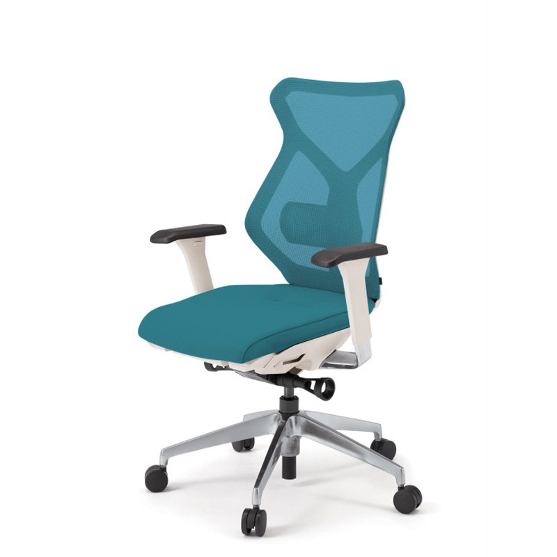 KG-367JV1-ZWA3 セクアチェア 可動肘付 アルミミラー脚<配送時組立サービス付> イトーキ ホワイト 高さ1035mm幅510mm奥行555mm  KG-367JV1-ZWA3