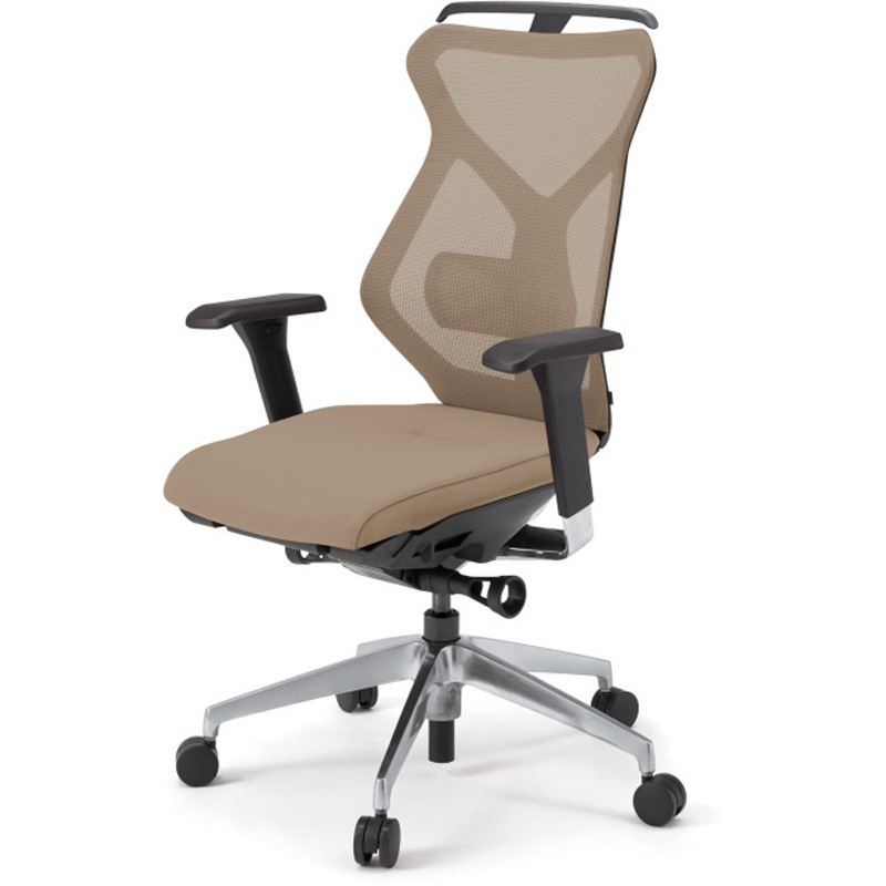 KG-367JVH1-ZTY3 セクアチェア 可動肘 ハンガー付 アルミミラー脚<配送時組立サービス付> イトーキ ホワイト 高さ1035mm幅510mm奥行555mm  KG-367JVH1-ZTY3