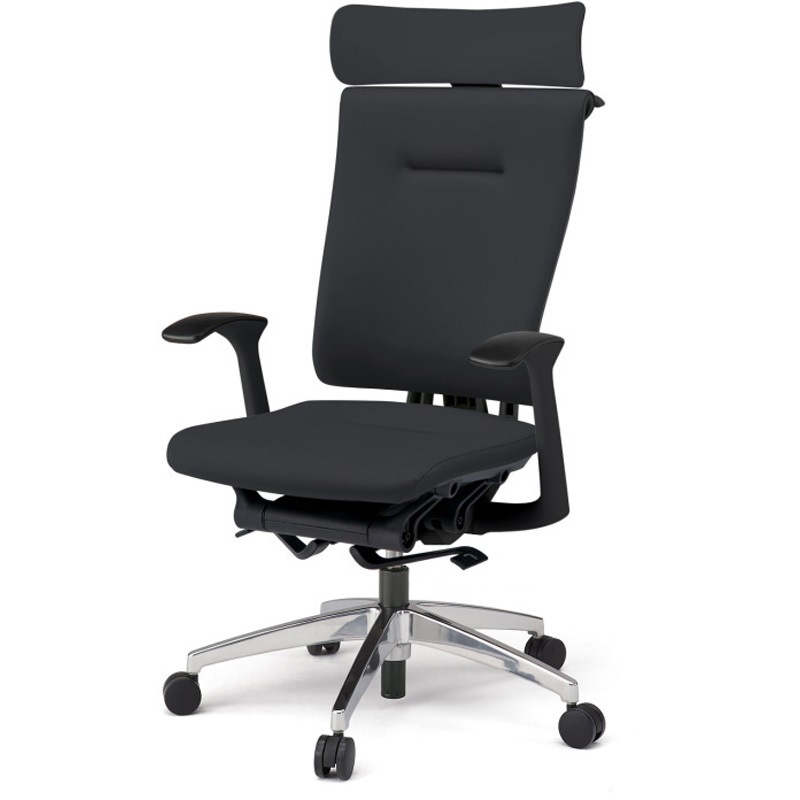 KF-525DLH-ZTT1 セレーオチェア エクストラハイバック セレクトタイプ 固定肘 ハンガー ビニールレザーDL ナイロンキャスター<配送時組立サービス付> 1台 イトーキ 【通販モノタロウ】