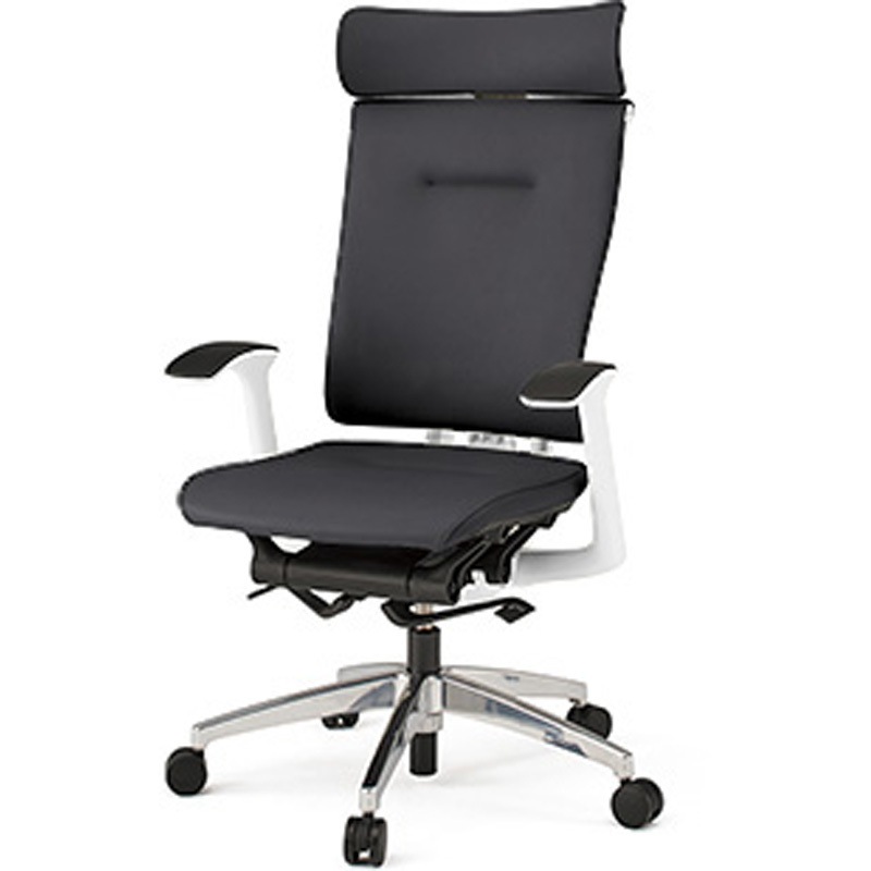 KF-525DLH-ZWT1 セレーオチェア エクストラハイバック セレクトタイプ 固定肘 ハンガー ビニールレザーDL ナイロンキャスター<配送時組立サービス付> 1台 イトーキ 【通販モノタロウ】