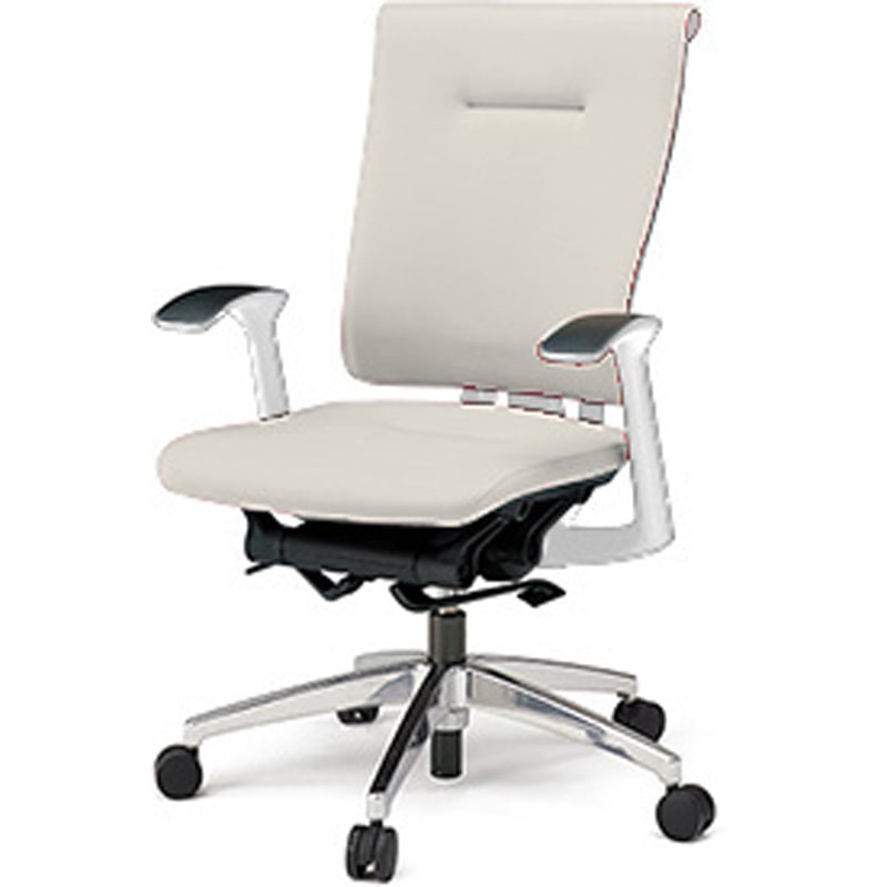 KF-545DL-ZWC8 セレーオチェア セレクトタイプ 固定肘 ビニールレザーDL ナイロンキャスター<配送時組立サービス付> 1台 イトーキ 【通販モノタロウ】