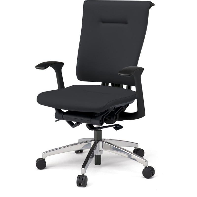 KF-545DLH-ZTT1 セレーオチェア セレクトタイプ 固定肘 ハンガー ビニールレザーDL ナイロンキャスター<配送時組立サービス付> 1台 イトーキ 【通販モノタロウ】