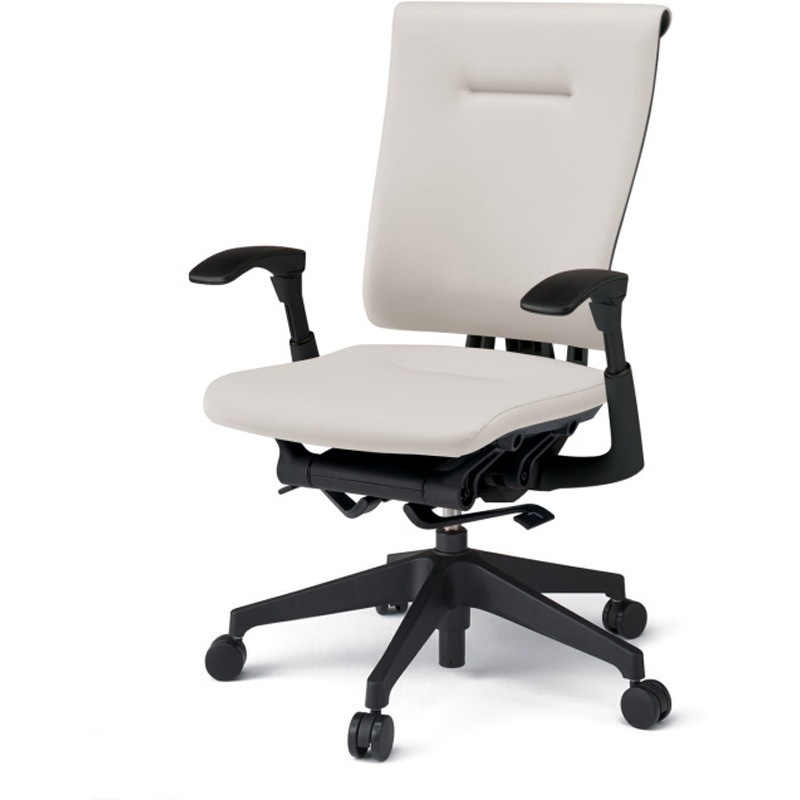 KF587DLM-TTC8 セレーオチェア スタンダードタイプ 可動肘 ビニールレザーDL 樹脂脚 ウレタンキャスター<配送時組立サービス付> 1台 イトーキ 【通販モノタロウ】