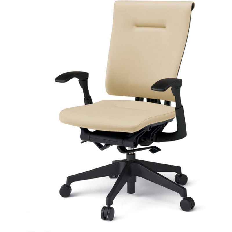 KF587DLM-TTK6 セレーオチェア スタンダードタイプ 可動肘 ビニールレザーDL 樹脂脚 ウレタンキャスター<配送時組立サービス付> 1台 イトーキ 【通販モノタロウ】