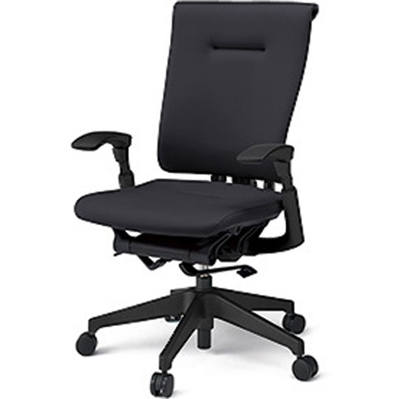 KF-587DLH-TTT1 セレーオチェア スタンダードタイプ 可動肘 ハンガー ビニールレザーDL 樹脂脚 ナイロンキャスター<配送時組立サービス付> 1台 イトーキ 【通販モノタロウ】