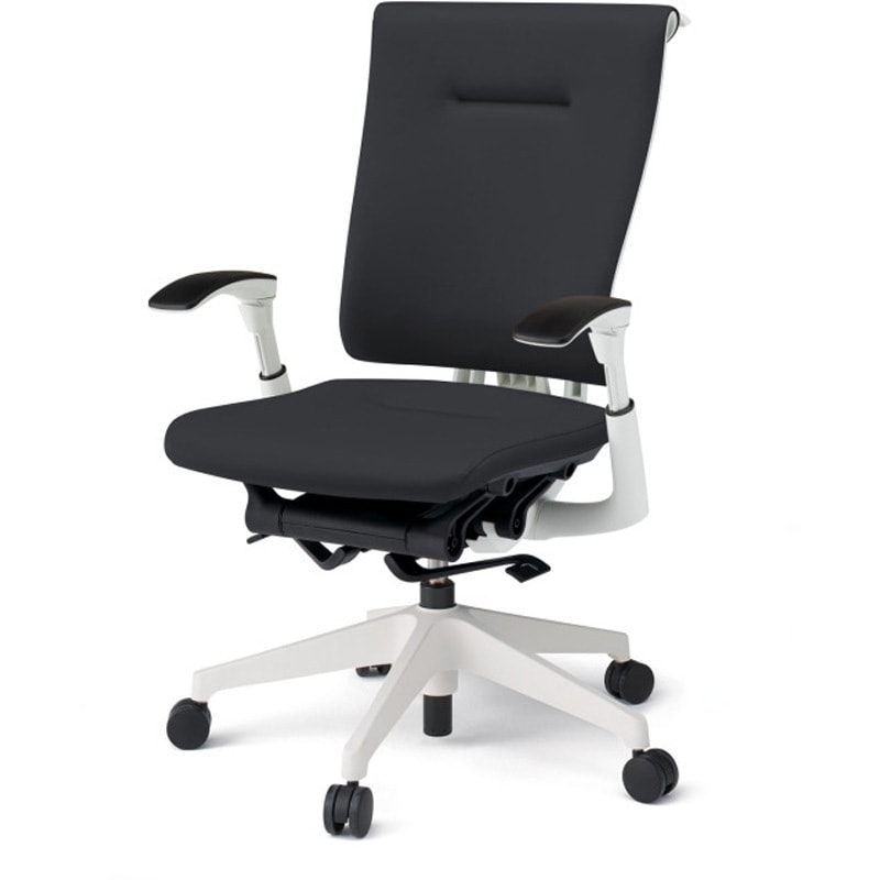 KF587DLHM-WWT1 セレーオチェア スタンダードタイプ 可動肘 ハンガー ビニールレザーDL 樹脂脚 ウレタンキャスター<配送時組立サービス付> 1台 イトーキ 【通販モノタロウ】