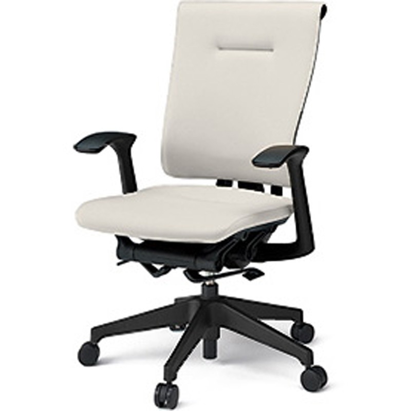 KF-585DL-TTC8 セレーオチェア スタンダードタイプ 固定肘 ビニールレザーDL 樹脂脚 ナイロンキャスター<配送時組立サービス付> 1台 イトーキ 【通販モノタロウ】