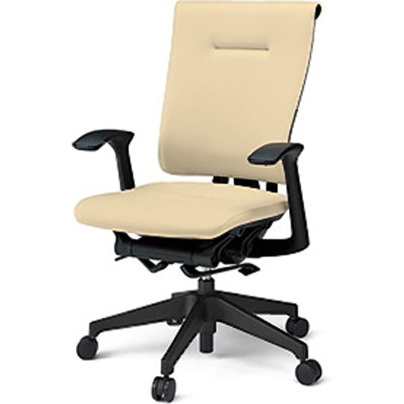 KF-585DL-TTK6 セレーオチェア スタンダードタイプ 固定肘 ビニールレザーDL 樹脂脚 ナイロンキャスター<配送時組立サービス付> 1台 イトーキ 【通販モノタロウ】