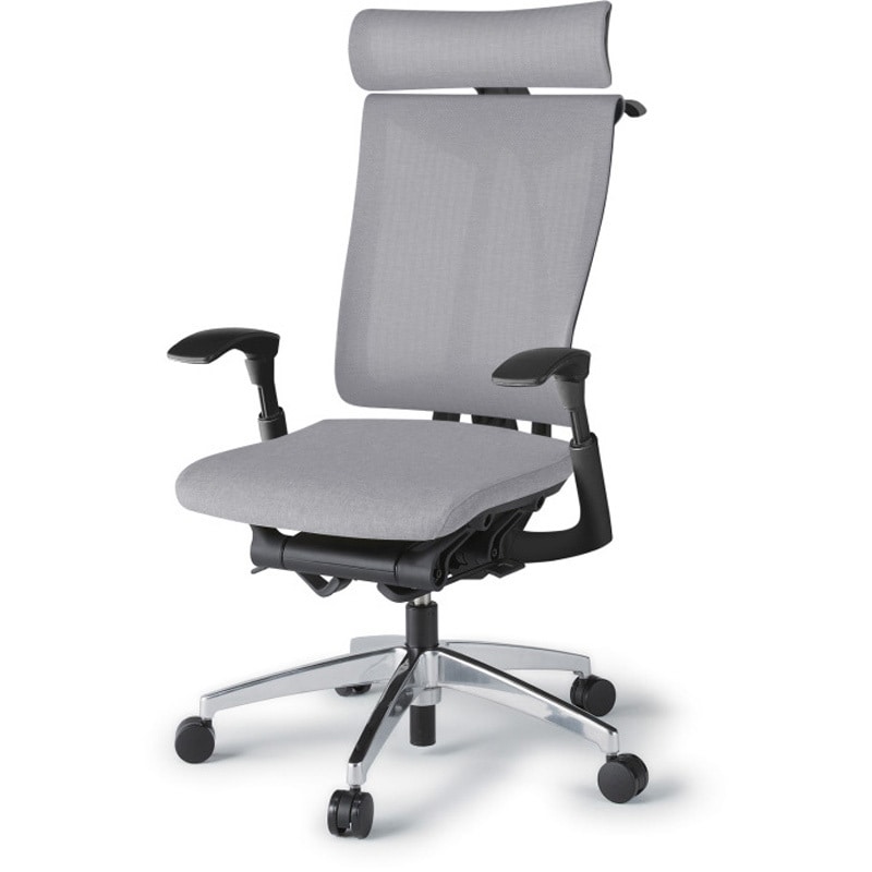 KF-517JEHZTT7 セレーオチェア エクストラハイバック セレクトタイプ 可動肘 ハンガー メッシュ張地JE アルミミラー脚<配送時組立サービス付> 1台 イトーキ 【通販モノタロウ】