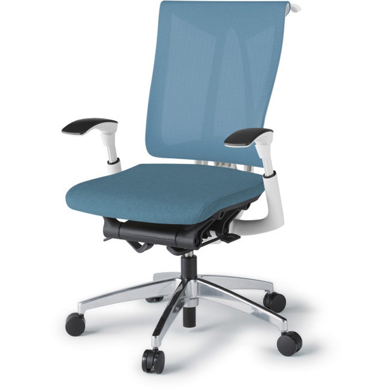 KF-537JEHZWB4 セレーオチェア セレクトタイプ 可動肘 ハンガー メッシュ張地JE アルミミラー脚<配送時組立サービス付> 1台 イトーキ 【通販モノタロウ】