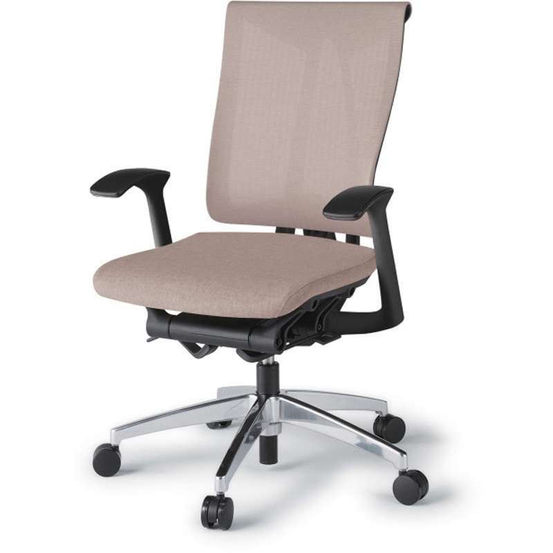 KF-535JE-ZTF6 セレーオチェア セレクトタイプ 固定肘 メッシュ張地JE アルミミラー脚<配送時組立サービス付> 1台 イトーキ 【通販モノタロウ】 139,800円