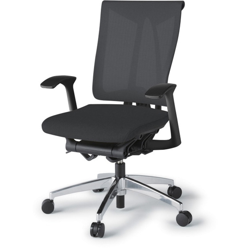 KF-535JE-ZTT1 セレーオチェア セレクトタイプ 固定肘 メッシュ張地JE アルミミラー脚<配送時組立サービス付> 1台 イトーキ 【通販モノタロウ】 139,800円