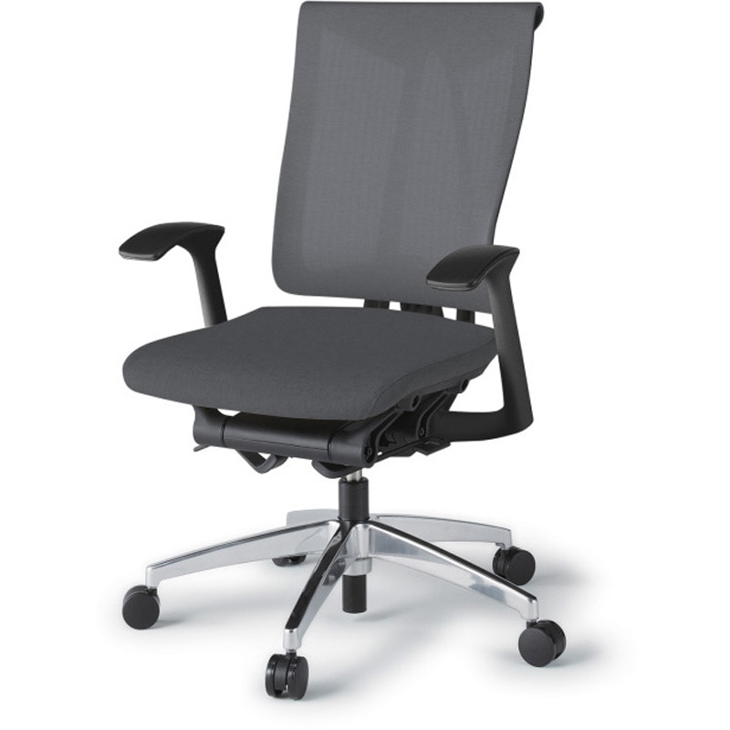 KF-535JE-ZTT3 セレーオチェア セレクトタイプ 固定肘 メッシュ張地JE アルミミラー脚<配送時組立サービス付> 1台 イトーキ 【通販モノタロウ】 139,800円