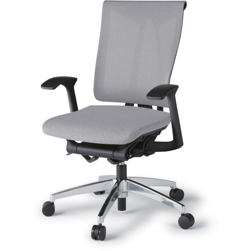 KF-535JE-ZTT7 セレーオチェア セレクトタイプ 固定肘 メッシュ張地JE アルミミラー脚<配送時組立サービス付> 1台 イトーキ 【通販モノタロウ】 139,800円