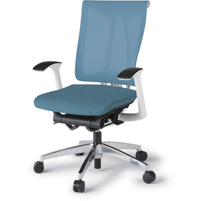 KF-535JE-ZWB4 セレーオチェア セレクトタイプ 固定肘 メッシュ張地JE アルミミラー脚<配送時組立サービス付> 1台 イトーキ 【通販モノタロウ】 139,800円