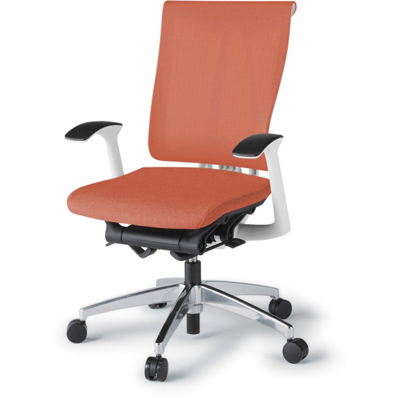 KF-535JE-ZWD4 セレーオチェア セレクトタイプ 固定肘 メッシュ張地JE アルミミラー脚<配送時組立サービス付> 1台 イトーキ 【通販モノタロウ】 139,800円