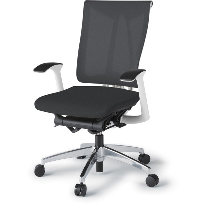 KF-535JE-ZWT1 セレーオチェア セレクトタイプ 固定肘 メッシュ張地JE アルミミラー脚<配送時組立サービス付> 1台 イトーキ 【通販モノタロウ】 139,800円