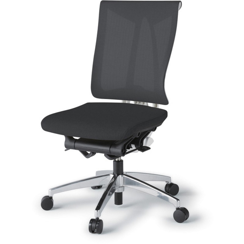 KF-570JE-ZWT1 セレーオチェア スタンダードタイプ 肘なし メッシュ張地JE アルミミラー脚<配送時組立サービス付> 1台 イトーキ 【通販モノタロウ】