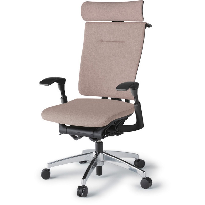 KF-527SAHZTF6 セレーオチェア エクストラハイバック セレクトタイプ 可動肘 ハンガー クロスバックSA アルミミラー脚<配送時組立サービス付> 1台 イトーキ 【通販モノタロウ】