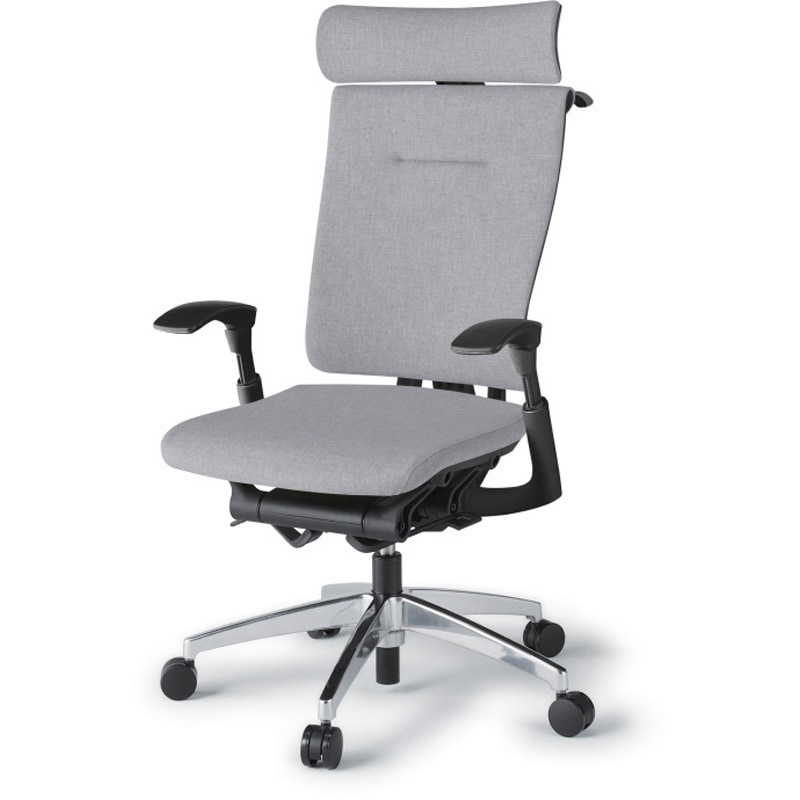 KF-527SAHZTT7 セレーオチェア エクストラハイバック セレクトタイプ 可動肘 ハンガー クロスバックSA アルミミラー脚<配送時組立サービス付> 1台 イトーキ 【通販モノタロウ】