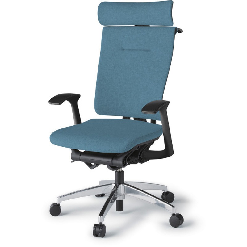 KF-525SAHZTB4 セレーオチェア エクストラハイバック セレクトタイプ 固定肘 ハンガー クロスバックSA アルミミラー脚<配送時組立サービス付> 1台 イトーキ 【通販モノタロウ】