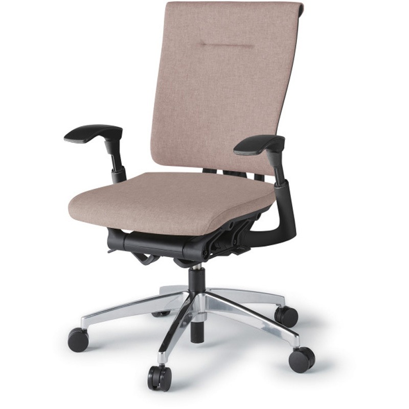 KF-547SA-ZTF6 セレーオチェア セレクトタイプ 可動肘 クロスバックSA アルミミラー脚<配送時組立サービス付> 1台 イトーキ 【通販モノタロウ】