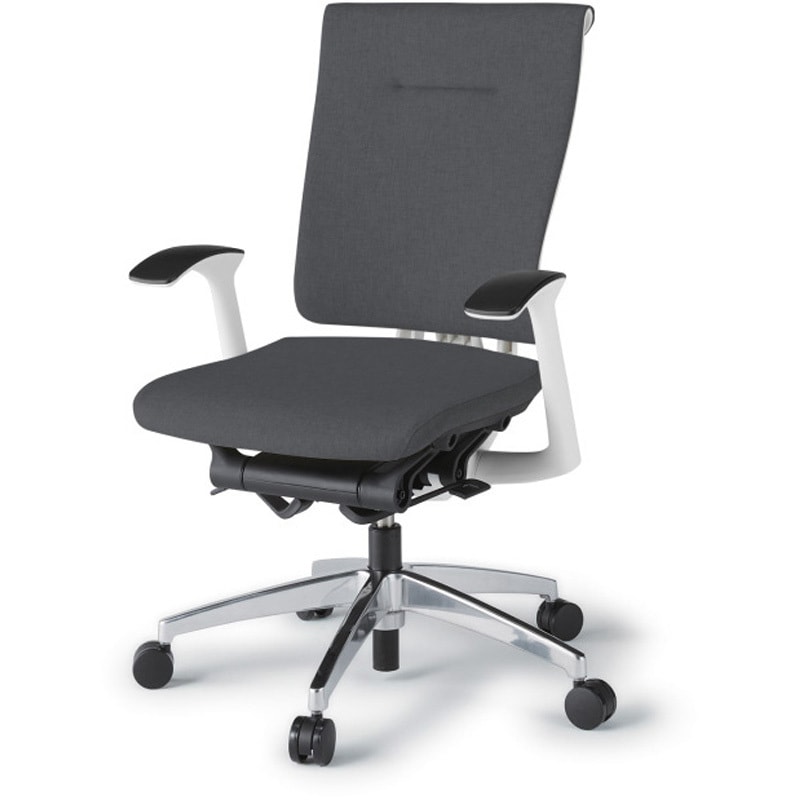 KF-545SA-ZWT3 セレーオチェア セレクトタイプ 固定肘 クロスバックSA アルミミラー脚<配送時組立サービス付> 1台 イトーキ 【通販モノタロウ】