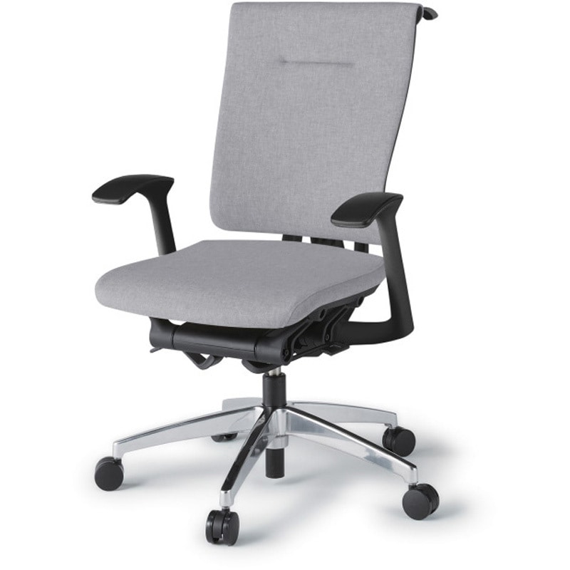 KF-545SAHZTT7 セレーオチェア セレクトタイプ 固定肘 ハンガー クロスバックSA アルミミラー脚<配送時組立サービス付> 1台 イトーキ 【通販モノタロウ】