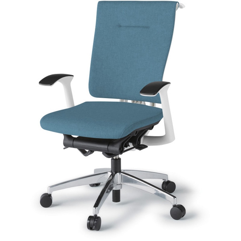 KF-545SAHZWB4 セレーオチェア セレクトタイプ 固定肘 ハンガー クロスバックSA アルミミラー脚<配送時組立サービス付> 1台 イトーキ 【通販モノタロウ】