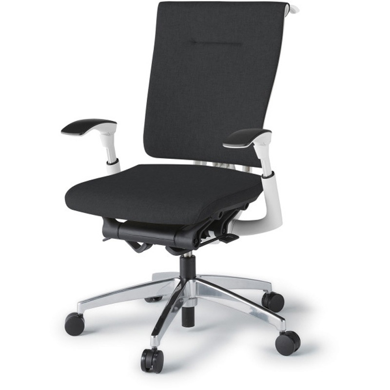 KF-587SAHZWT1 セレーオチェア スタンダードタイプ 可動肘 ハンガー クロスバックSA アルミミラー脚<配送時組立サービス付> 1台 イトーキ 【通販モノタロウ】