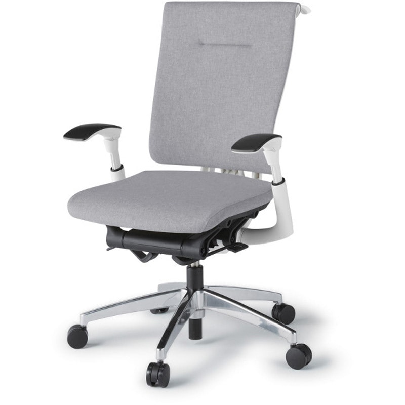 KF-587SAHZWT7 セレーオチェア スタンダードタイプ 可動肘 ハンガー クロスバックSA アルミミラー脚<配送時組立サービス付> 1台 イトーキ 【通販モノタロウ】