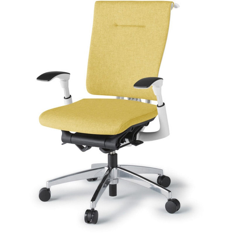 KF-587SAHZWU6 セレーオチェア スタンダードタイプ 可動肘 ハンガー クロスバックSA アルミミラー脚<配送時組立サービス付> 1台 イトーキ 【通販モノタロウ】